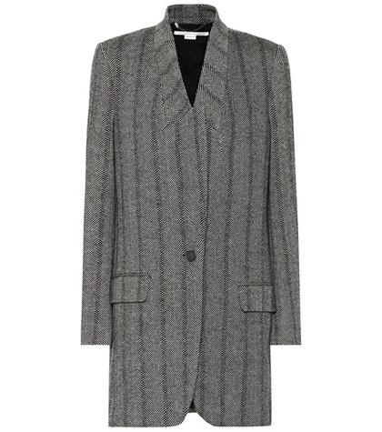 Stella Mccartney Herringbone Wool-blend Coat