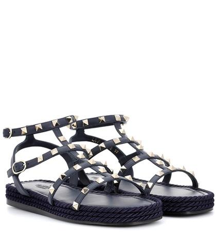 Valentino Valentino Garavani Torchon Leather Sandals