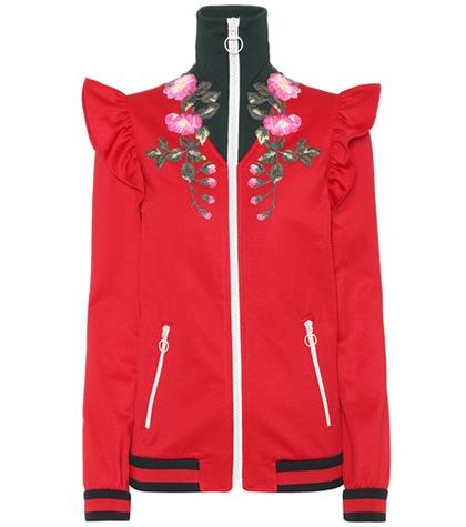 Gucci Cotton-blend Bomber Jacket With Appliqué