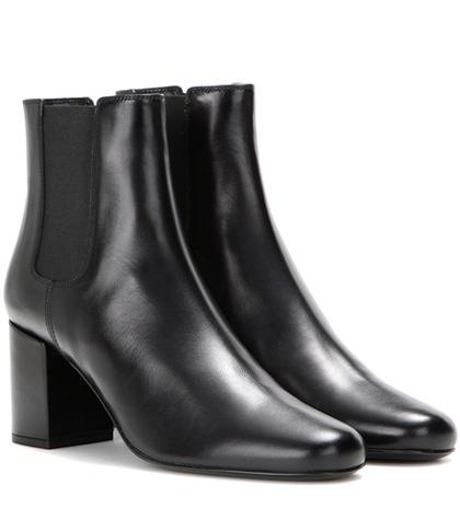 Saint Laurent Babies Leather Chelsea Boots