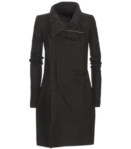 Rick Owens Brushed Leather Coat