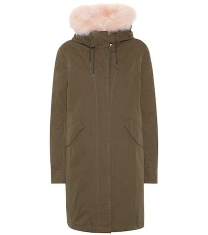 Missoni Mare Fur-trimmed Cotton-blend Parka