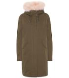 Missoni Mare Fur-trimmed Cotton-blend Parka