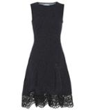 Oscar De La Renta Guipure Lace-trimmed Tweed Dress