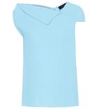 Roland Mouret Raywell Wool Crêpe Top