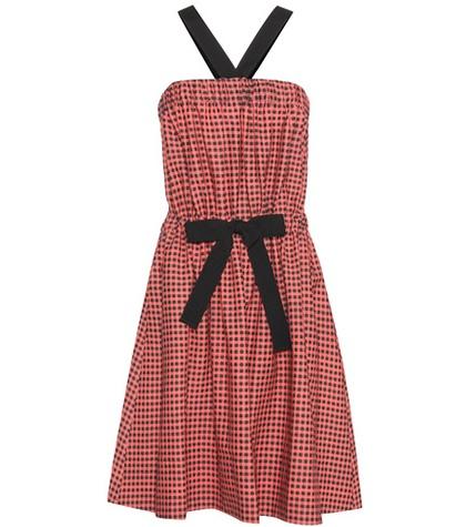 Saint Laurent Cotton Gingham Dress