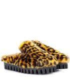 Ganni Gregor Faux Fur Mules