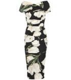 Dolce & Gabbana Ruched Stretch-silk Dress