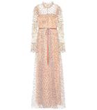 Monique Lhuillier Embellished Tulle Gown