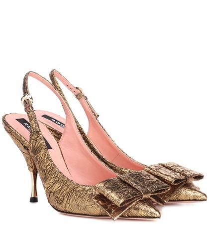 Rochas Miki Brocade Slingback Pumps