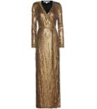 Diane Von Furstenberg Ariel Armour Wrap Gown