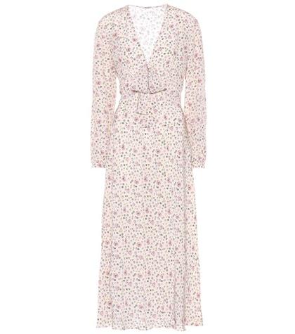 Miu Miu Floral-printed Silk Dress