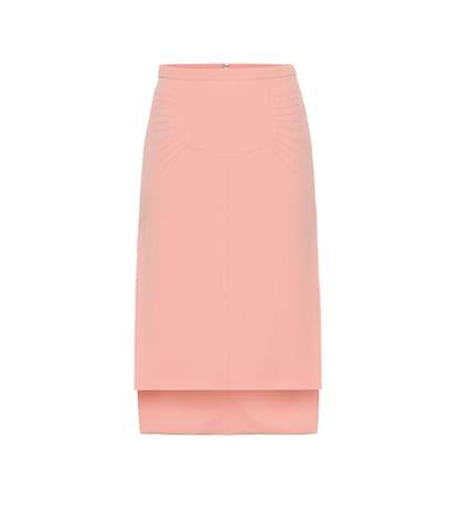 Msgm Crêpe Midi Skirt