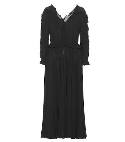 Norma Kamali Silk Crêpe Midi Dress