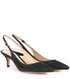 Gianvito Rossi Exclusive To Mytheresa.com – Jackie Suede Sling-back Pumps