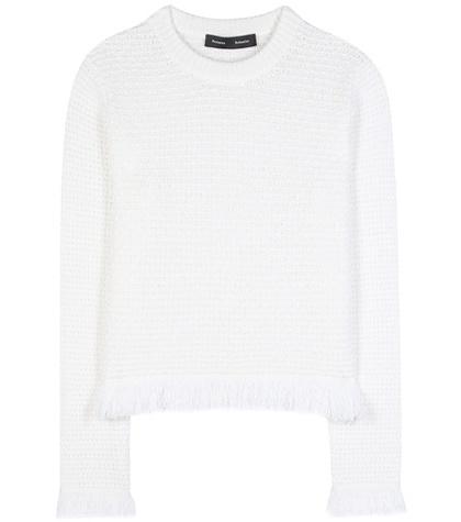 Lemlem Frayed Wool And Cotton-blend Sweater