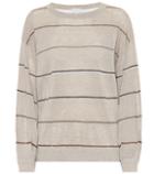 Acne Studios Striped Linen-blend Sweater