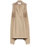 Gianvito Rossi Cotton And Linen Blend Trench Coat