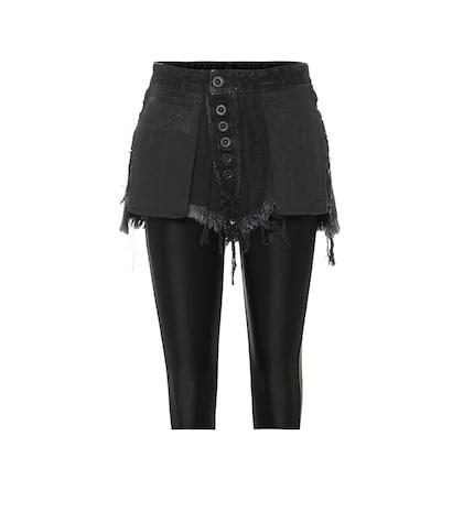 Stella Mccartney High-rise Denim Biker Shorts