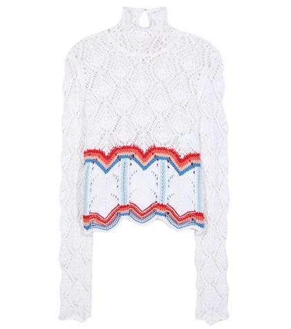Peter Pilotto Lace Knit Cotton Sweater