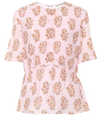 Acne Studios Taty Floral-printed Top