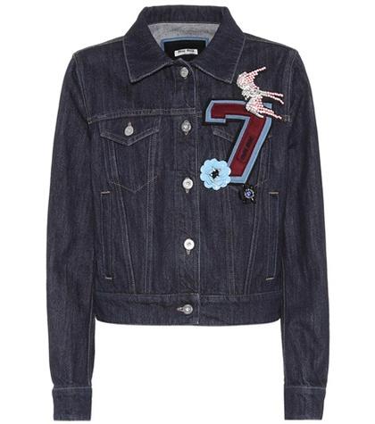 Current/elliott Embellished Denim Jacket