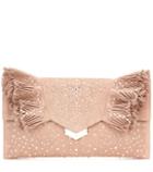 Jimmy Choo Isabella Embellished Suede Clutch