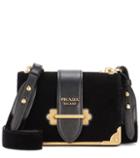Dolce & Gabbana Cahier Velvet Shoulder Bag
