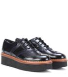 Versace Platform Leather Oxford Shoes