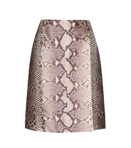 Victoria Beckham Printed Silk Skirt