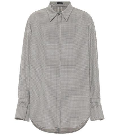 Joseph Checked Wool-blend Shirt