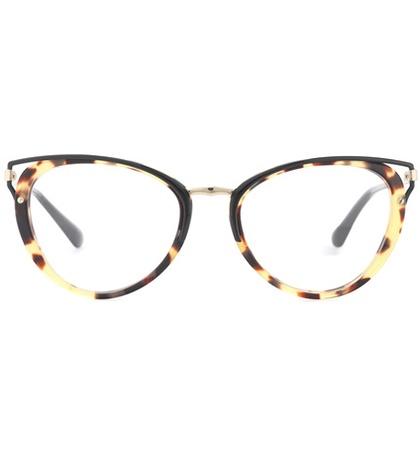 Prada Tortoiseshell Cat-eye Glasses