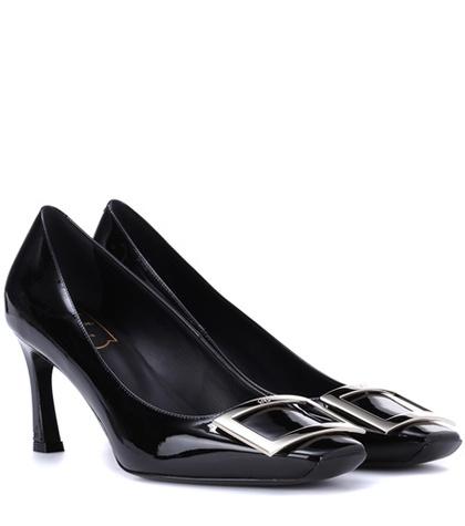 The Row Décolleté Belle Vivier Trompette Patent Leather Pumps