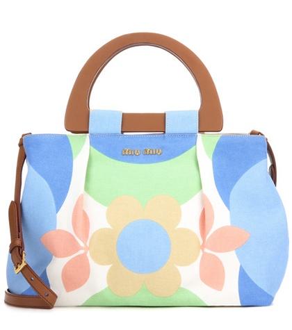 Miu Miu Exclusive To Mytheresa.com – Printed Canvas Tote