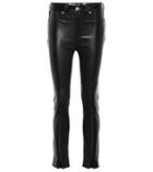 Victoria Beckham Evelyn High-rise Leather Slim Jeans