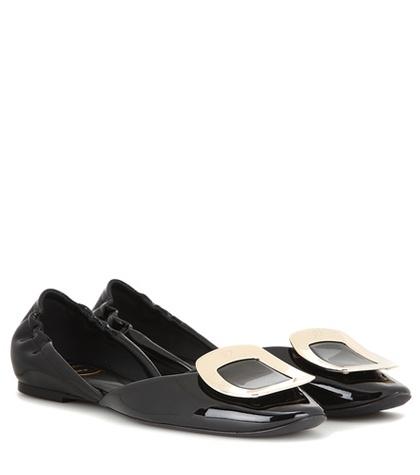 Balenciaga Patent Leather Ballerinas