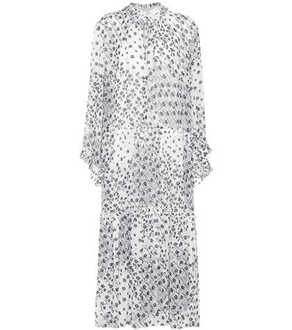 Jardin Des Orangers Floral Crêpe Dress