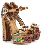 Dolce & Gabbana Keira Embellished Platform Sandals