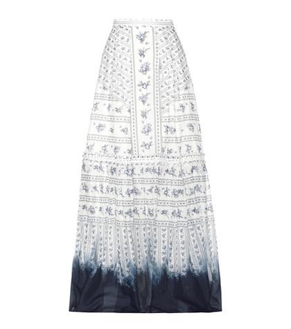 Erdem Tavi Printed Cotton Skirt