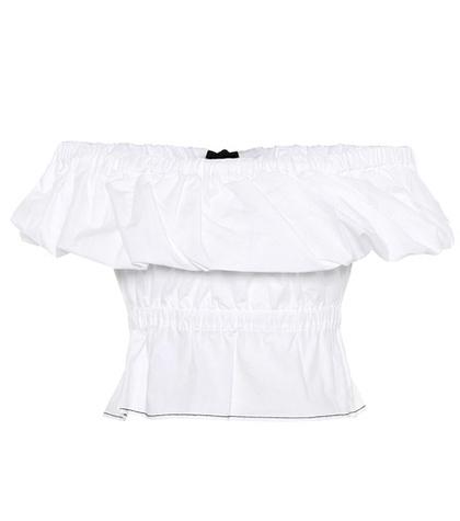 Rejina Pyo Mina Off-the-shoulder Cotton Top