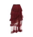 Gucci Tiered Lace Midi Skirt