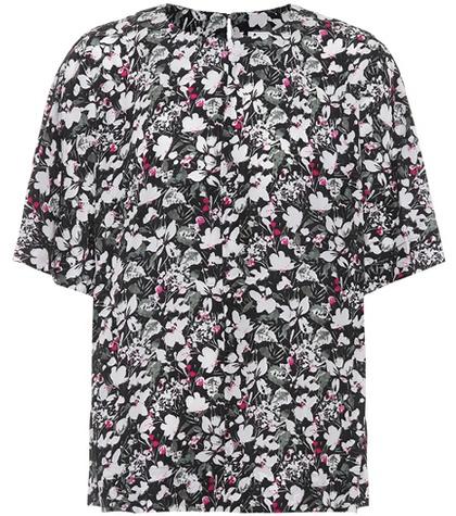 Acne Studios Lejana Floral-printed Silk Blouse