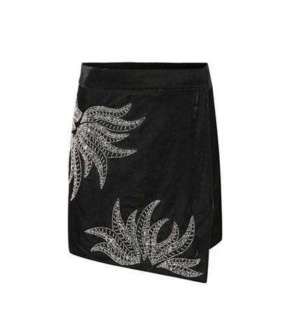 Dodo Bar Or Embellished Velvet Miniskirt