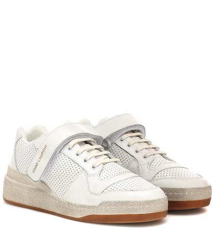 Saint Laurent Sl24 Leather Sneakers