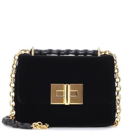 Nicholas Kirkwood Natalia Small Velvet Shoulder Bag