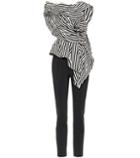 Self-portrait Striped Cotton-blend Jumpsuit