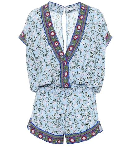 Poupette St Barth Margot Printed Playsuit