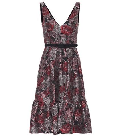 Erdem Gaby Floral Jacquard Dress