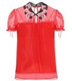 Gucci Lace-trimmed Silk Top