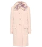 Etro Fur-trimmed Wool-crêpe Coat